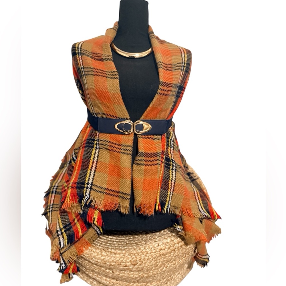 DONATED: 🍂Cozy Oversized Plaid Blanket Scarf | Fall Tones 🍁